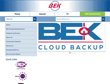 Tablet Screenshot of bektel.com